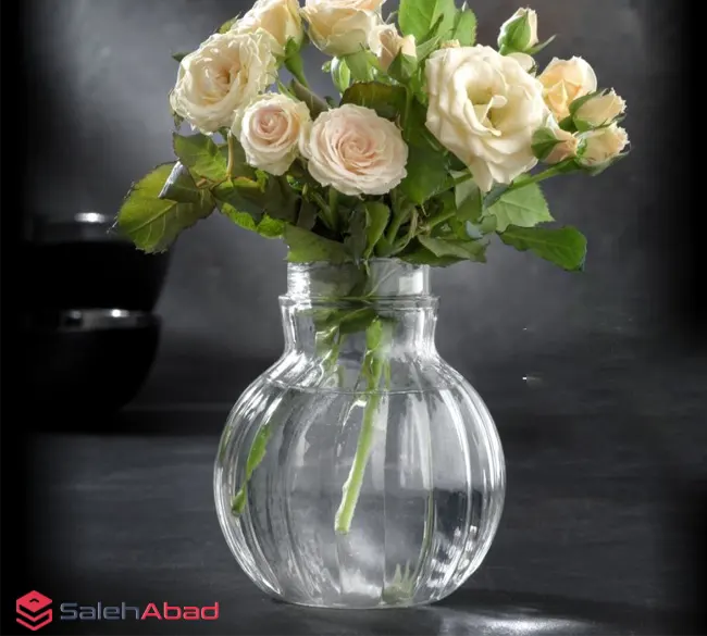 فروش عمده گلدان شیشه ای مدل خمره ای
