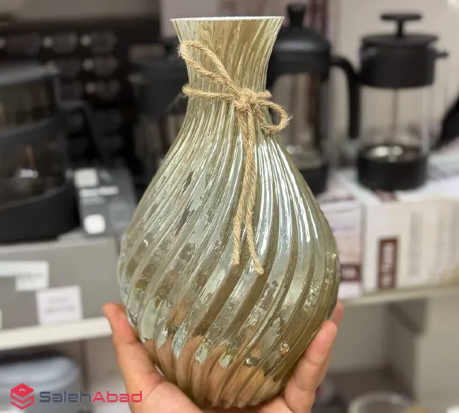 فروش عمده گلدان شیشه ای خمره ای لوچیا