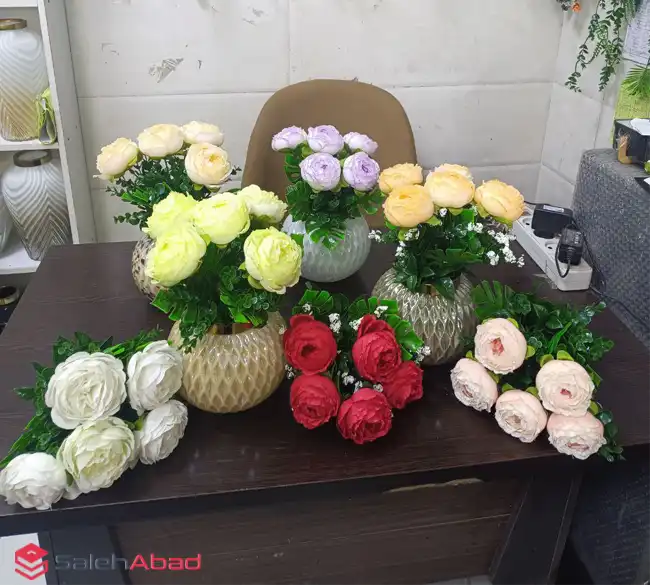 فروش عمده بوته گل مصنوعی سوسن 5 گل
