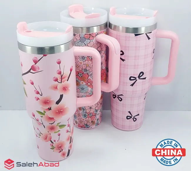 فروش عمده تراول ماگ دخترانه طرح گلدار