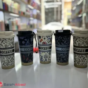 فروش عمده تراول ماگ گلدار COFFEE