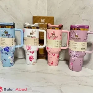 فروش عمده تراول ماگ استیل گلدار استنلی