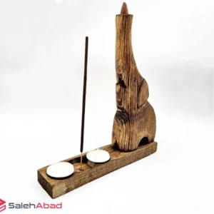 فروش عمده جاشمعی و جاعودی چوبی طرح فیل