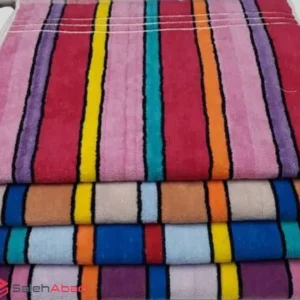 فروش عمده حوله دستی آذربافت طرح راه راه