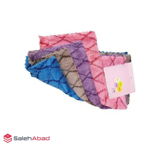 فروش عمده دستمال آشپزخانه پولیشی 4 عددی