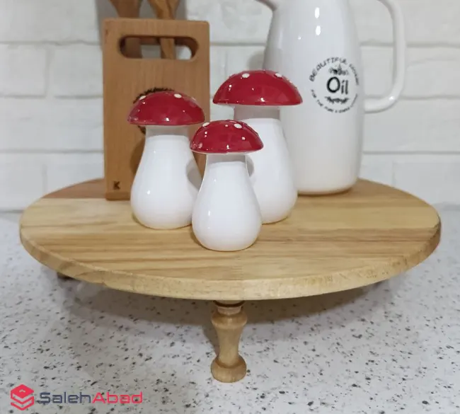 فروش عمده رایزر گرد چوبی گرد پایه کوتاه