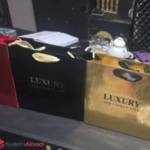 فروش عمده ساک دستی کادو طرح LUXURY