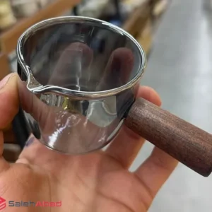 فروش عمده سس ریز پیرکس دودی دسته چوبی