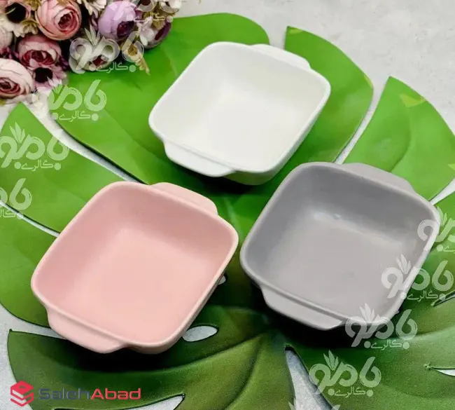 فروش عمده سوپ خوری سرامیکی مربع رنگی