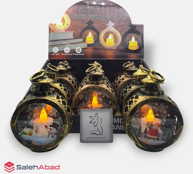 فروش عمده فانوس چراغدار طرح کریسمسی