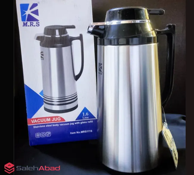 فروش عمده فلاسک استیل داخل شیشه 1.6 لیتر M.R.S