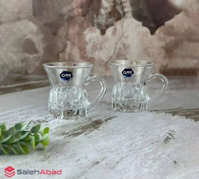 فروش عمده استکان چای کریستال 6 عددی