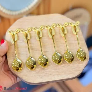فروش عمده قاشق دسر خوری طرح پاپیون