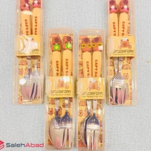 فروش عمده قاشق چنگال بچگانه طرح کاپی بارا