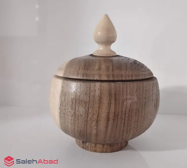 فروش عمده قندان چوب گردو گرد درب دار