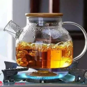 فروش عمده قوری پیرکس درب بامبو 1500 میل