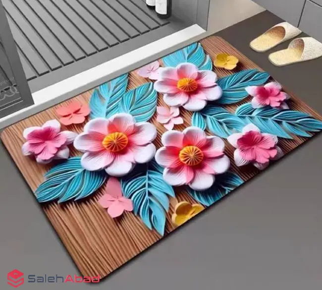 فروش عمده پادری مستطیل سه بعدی گلدار