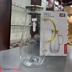 فروش عمده پارچ آب پیرکس درب استیل DELI