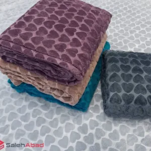 فروش عمده پتو لایت فایپکو طرح قلبی