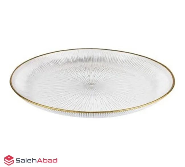 فروش عمده دیس بلور نوری تازه سولو لب طلا
