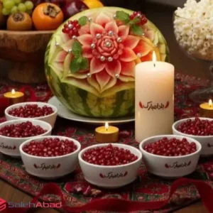 فروش عمده پیاله سرامیکی طرح یلدا مبارک