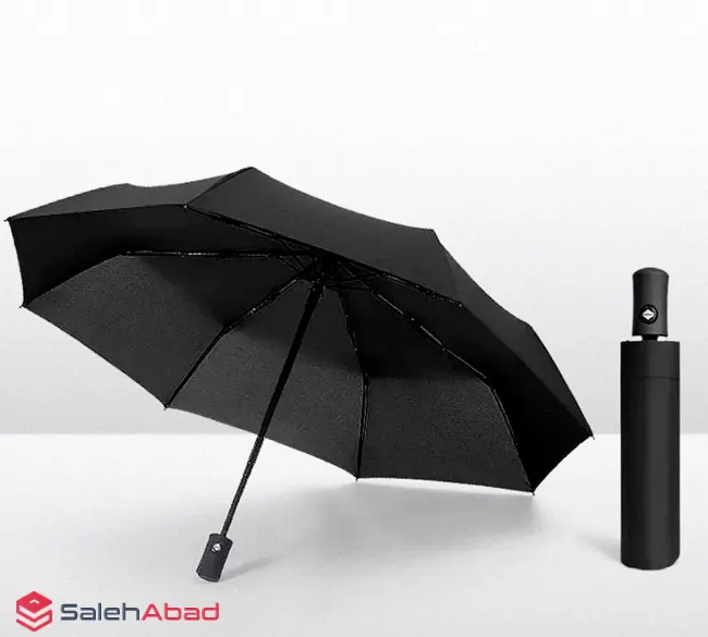 فروش عمده چتر اتوماتیک مشکی تاشو