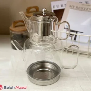 فروش عمده کتری قوری پیرکس درب استیل