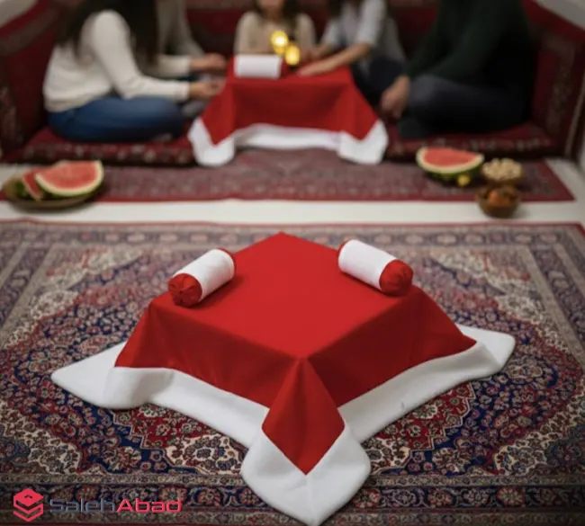 فروش عمده دکوری یلدایی طرح کرسی