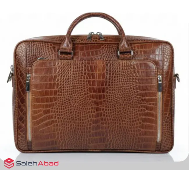 فروش عمده کیف اداری چرم طرح کروکودیل