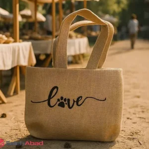 فروش عمده ساک خرید پارچه ای طرح LOVE