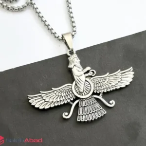 فروش عمده گردنبند استیل طرح فروهر