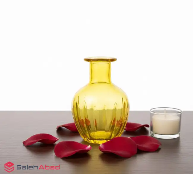 فروش عمده گلدان شیشه ای خمره ای رنگی