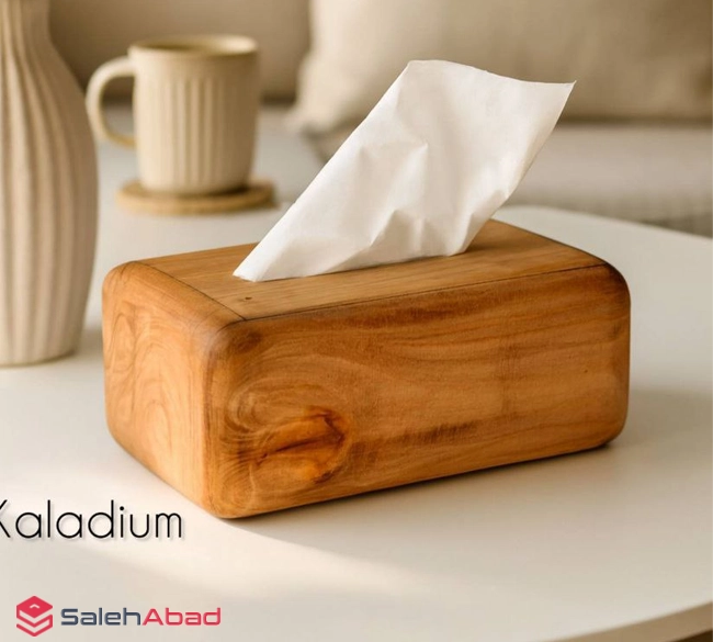 فروش عمده جا دستمال کاغذی چوبی مستطیل
