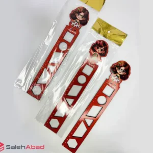 فروش عمده خط کش شابلون دار چوبی دخترانه
