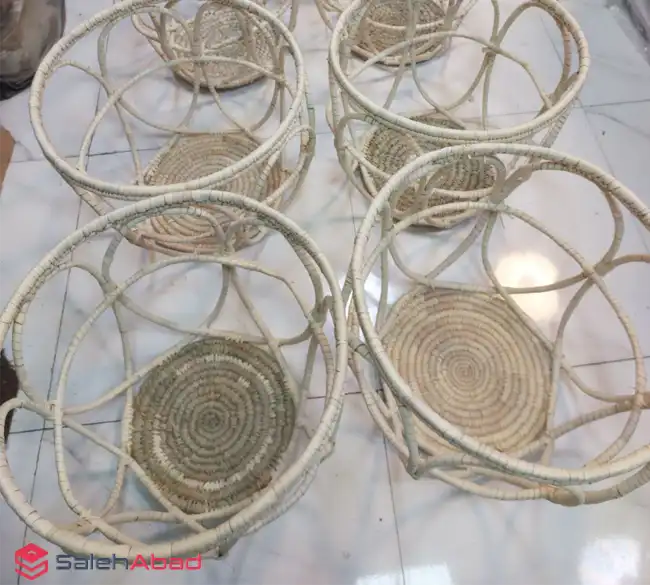 فروش عمده سبد حصیری گرد بزرگ
