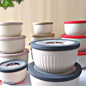 فروش عمده ظرف فریزری گرد ۳ تکه کاپریس