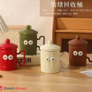 فروش عمده ماگ سرامیکی طرح سطل زباله