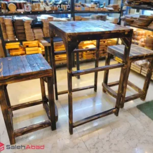 فروش عمده میز صندلی چوبی کافه دونفره