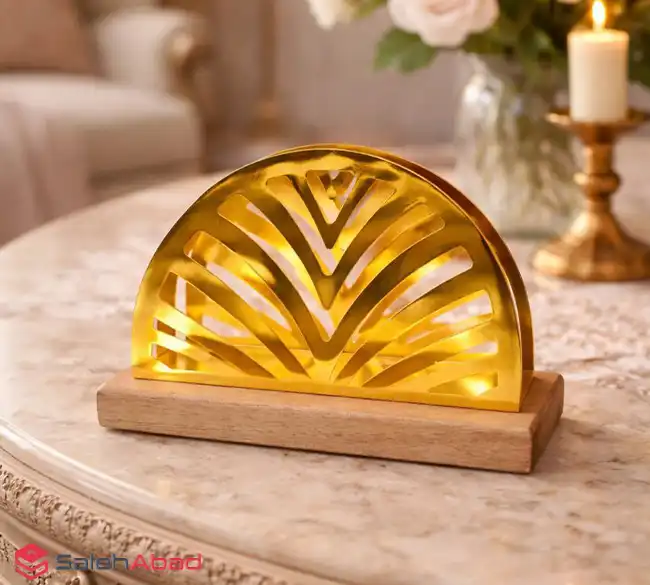فروش عمده جا دستمال رومیزی پایه چوبی