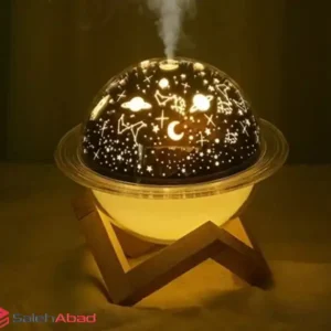 فروش عمده دستگاه بخور طرح زحل پایه چوبی