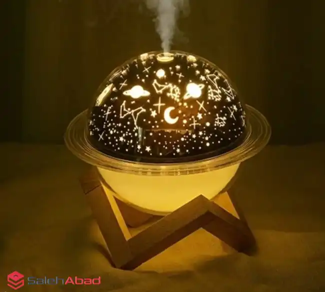 فروش عمده دستگاه بخور طرح زحل پایه چوبی