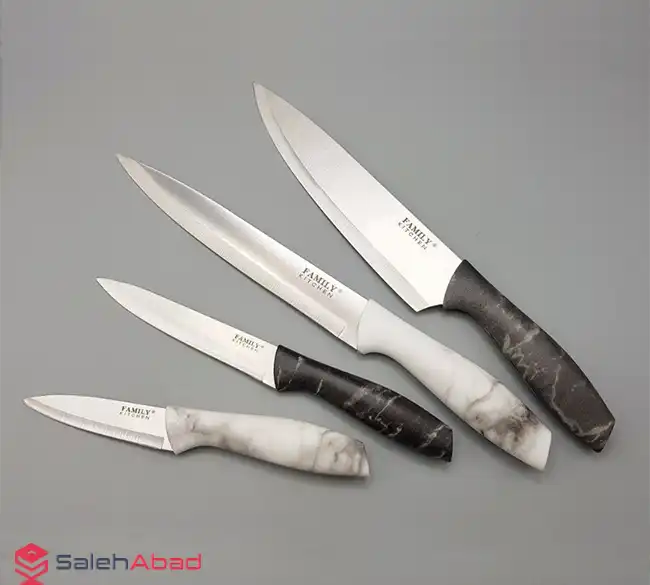 فروش عمده چاقو آشپزخانه دسته ماربل FASHION
