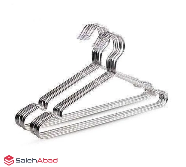 فروش عمده چوب لباسی استیل لوکس 4 عددی