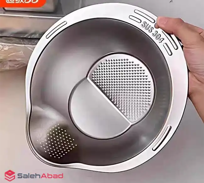 فروش عمده آبکش برنج شوی استیل