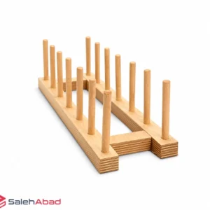 فروش عمده استند بشقاب 6 خانه چوبی