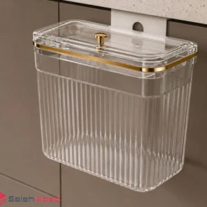 فروش عمده سطل کابینتی کریستال درب دار