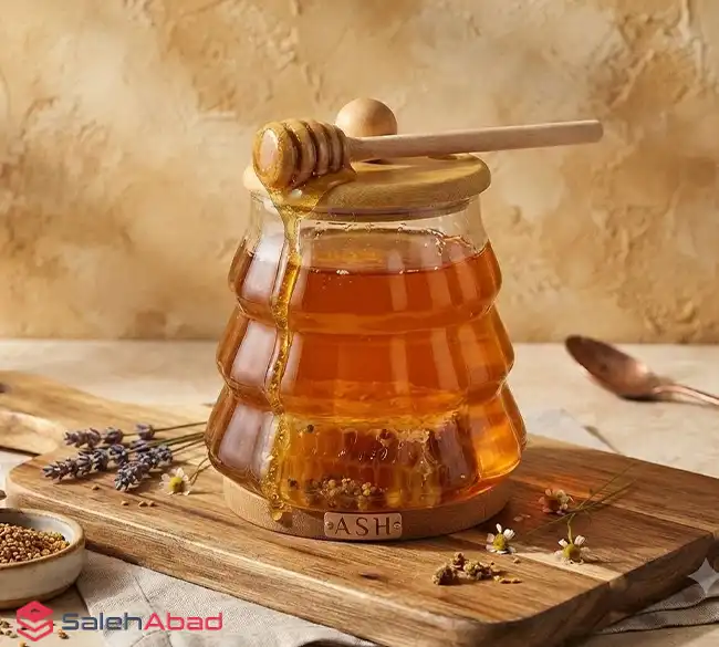 فروش عمده ظرف عسل خوری پیرکس درب بامبو
