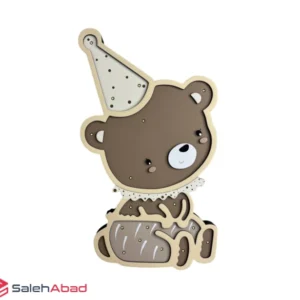 فروش عمده چراغ خواب کودک چوبی طرح تدی