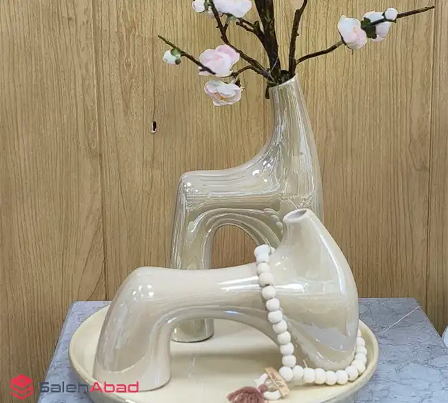 فروش عمده گلدان لاستر جفتی طرح H&N