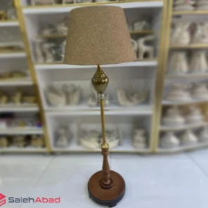 فروش عمده آباژور کنار سالنی پایه چوبی فلزی